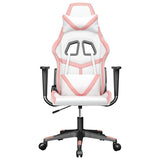 Vidaxl gamestoel kunstleer wit en roze