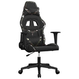 Vidaxl gamestoel kunstleer zwart en camouflage