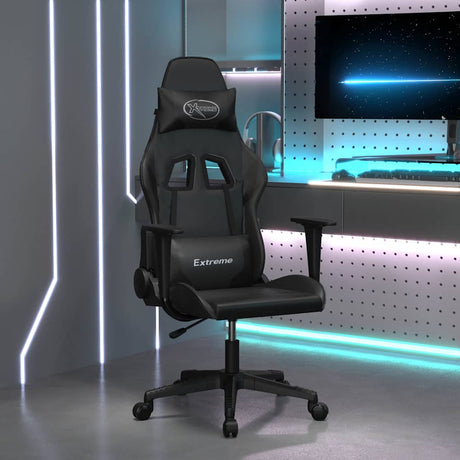 Vidaxl gamestoel kunstleer zwart