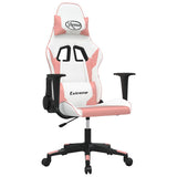Vidaxl gamestoel kunstleer wit en roze