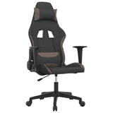 Vidaxl gamestoel stof zwart en taupe