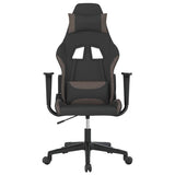 Vidaxl gamestoel stof zwart en taupe