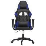 Vidaxl gamestoel kunstleer zwart en blauw