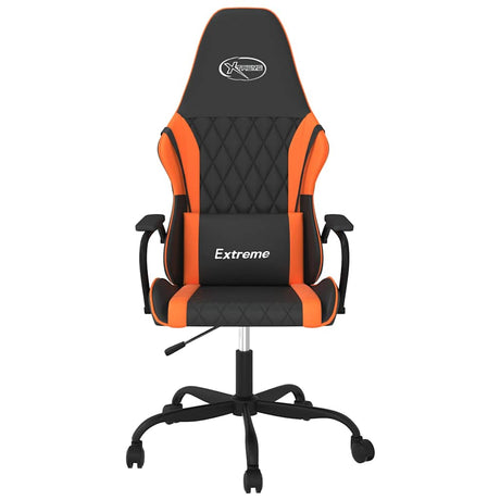 Vidaxl gamestoel kunstleer zwart en oranje