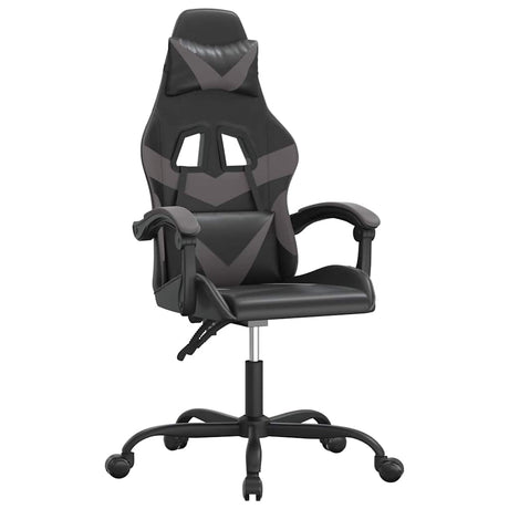 Vidaxl gamestoel kunstleer zwart en grijs