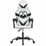 Vidaxl gamestoel kunstleer wit en zwart