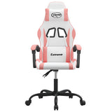 Vidaxl gamestoel kunstleer wit en roze