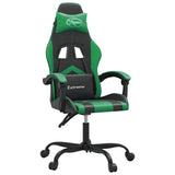 Vidaxl gamestoel kunstleer zwart en groen