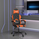 Vidaxl gamestoel kunstleer zwart en oranje