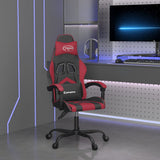 Vidaxl gamestoel kunstleer zwart en wijnrood