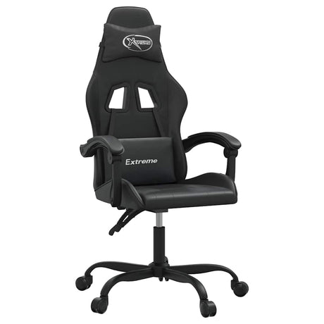 Vidaxl gamestoel kunstleer zwart