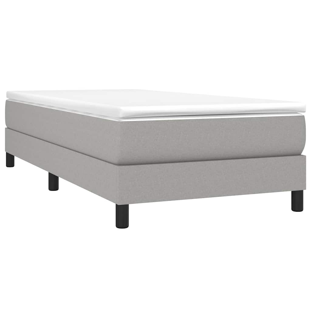 Vidaxl boxspring bed 90x190 cm stof lichtgrijs
