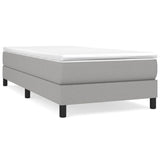 Vidaxl boxspring bed 100x200 cm stof lichtgrijs