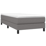 Vidaxl boxspring bed 100x200 cm stof donkergrijs
