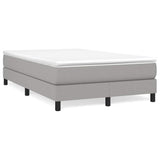 Vidaxl boxspring bed 120x200 cm stof lichtgrijs