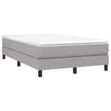 Vidaxl boxspring bed 120x200 cm stof lichtgrijs