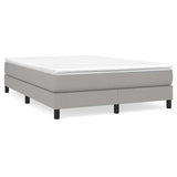 Vidaxl boxspring bed stof lichtgrijs 140x190 cm