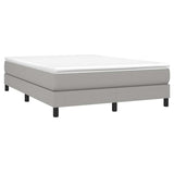 Vidaxl boxspring bed stof lichtgrijs 140x190 cm