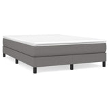 Vidaxl boxspring bed stof donkergrijs 140x200 cm