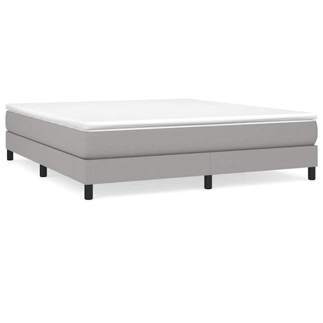 Vidaxl boxspring bed stof lichtgrijs 160x200 cm