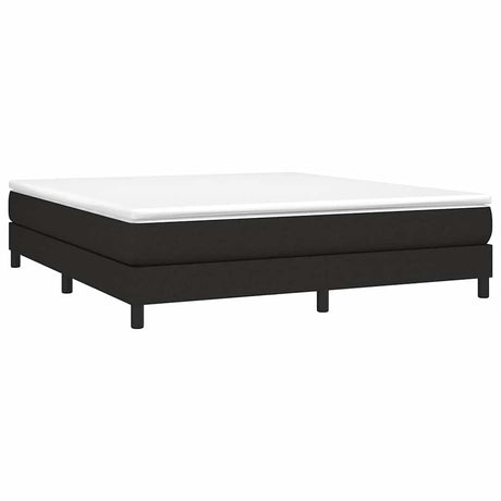 Vidaxl boxspring bed stof zwart 160x200 cm