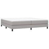 Vidaxl boxspring bed stof lichtgrijs 200x200 cm
