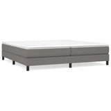 Vidaxl boxspring bed stof donkergrijs 200x200 cm