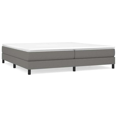 Vidaxl boxspring bed stof donkergrijs 200x200 cm