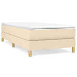 Vidaxl boxspring bed 80x200 cm stof crèmekleurig