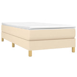 Vidaxl boxspring bed 80x200 cm stof crèmekleurig