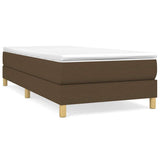 Vidaxl boxspring bed 90x190 cm stof donkerbruin