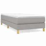 Vidaxl boxspring bed 90x200 cm stof lichtgrijs