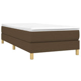 Vidaxl boxspring bed 90x200 cm stof donkerbruin