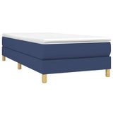 Vidaxl boxspring bed 90x200 cm stof blauw