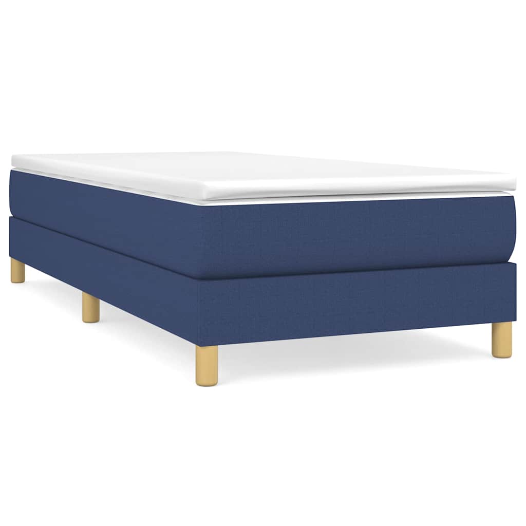 Vidaxl boxspring bed 100x200 cm stof blauw