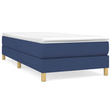 Vidaxl boxspring bed 100x200 cm stof blauw