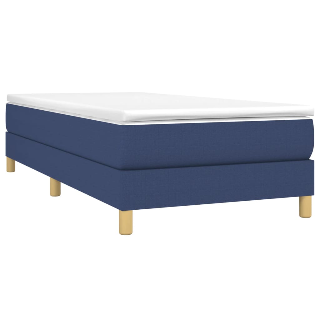 Vidaxl boxspring bed 100x200 cm stof blauw