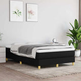 Vidaxl boxspring bed 120x200 cm stof zwart