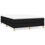 Vidaxl boxspring bed stof zwart 140x190 cm