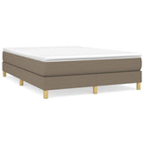 Vidaxl boxspring bed stof taupe 140x200 cm