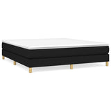 Vidaxl boxspring bed stof zwart 180x200 cm