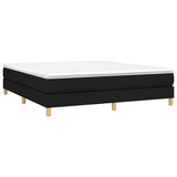 Vidaxl boxspring bed stof zwart 180x200 cm