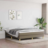 Vidaxl boxspring bed stof taupe 180x200 cm