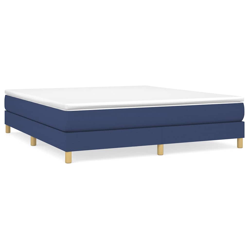 Vidaxl boxspring bed stof blauw 180x200 cm