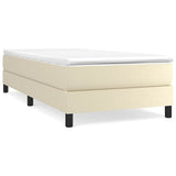 Vidaxl boxspring bed kunstleer crèmekleurig 90x190 cm