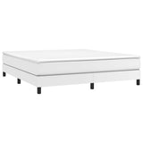 Vidaxl boxspring bed kunstleer wit 180x200 cm