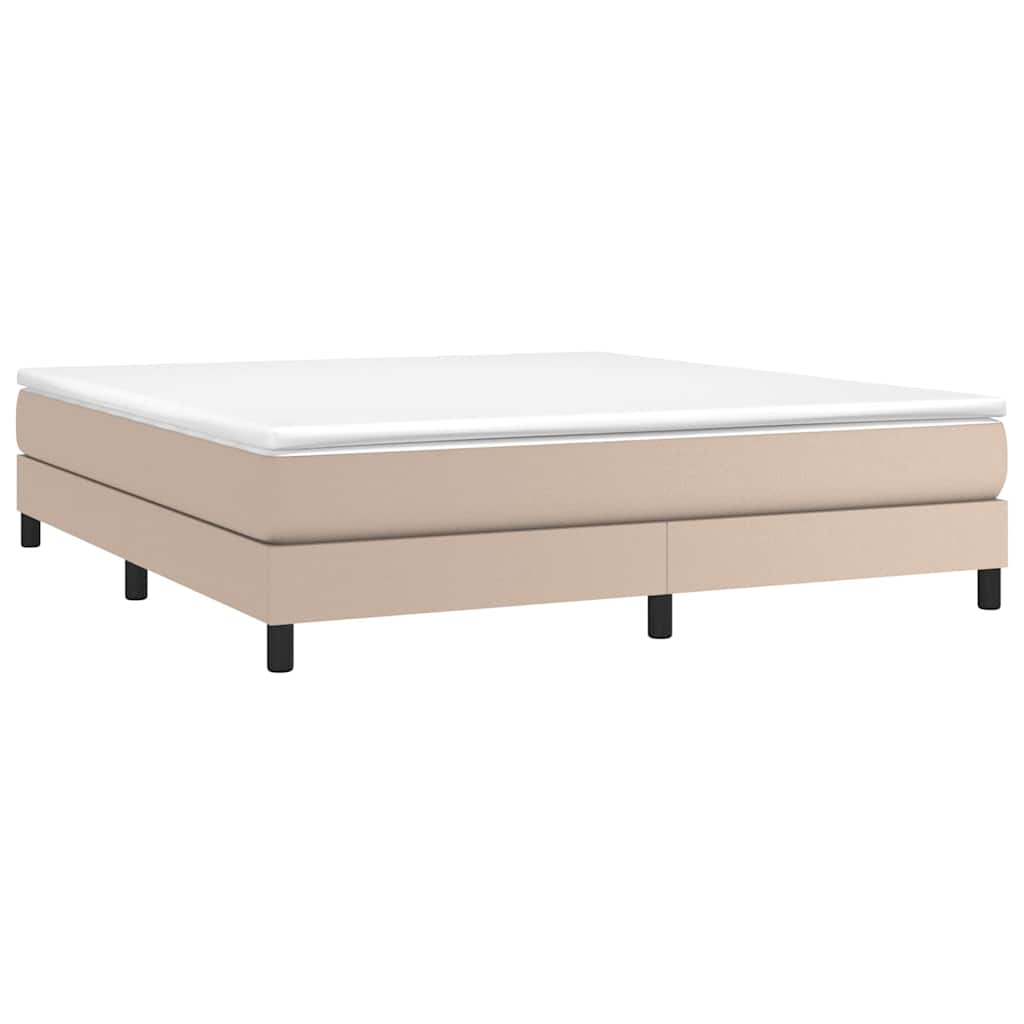 Vidaxl boxspring bed kunstleer cappuccinokleurig 180x200 cm