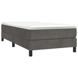 Vidaxl boxspring bed 80x200 cm fluweel donkergrijs
