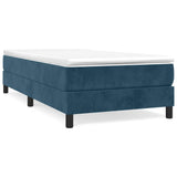 Vidaxl boxspring bed 80x200 cm fluweel donkerblauw