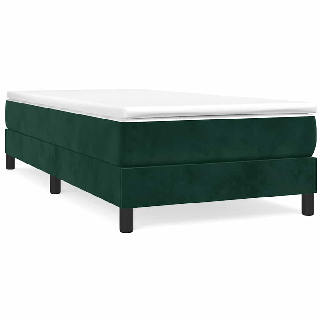 Vidaxl boxspring bed 90x190 cm fluweel donkergroen